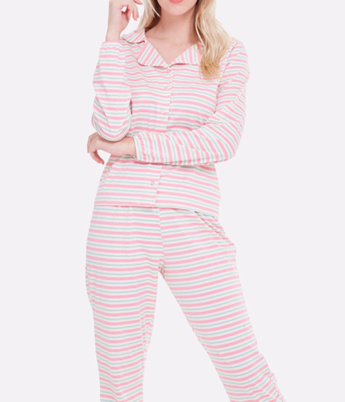 Pijama Feminino Longo Quentinho Fleece Doce Luar Plus Size 