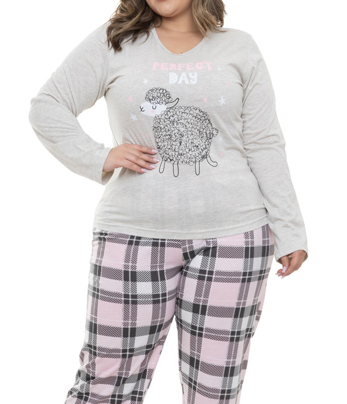 Calça Legging Quentinha Flanelada Plus Size Dicors (04.111