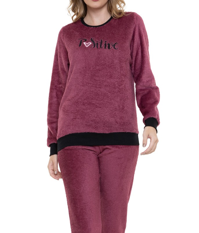 Pijama Plus Size Quentinho de Inverno Feminino Fleece - Danka