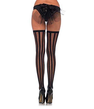 Meia 7/8 Leg Avenue (9762) Rose Lace Stockings with Lace Top